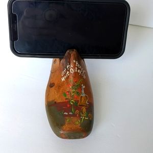 Vintage hand painted shoe form